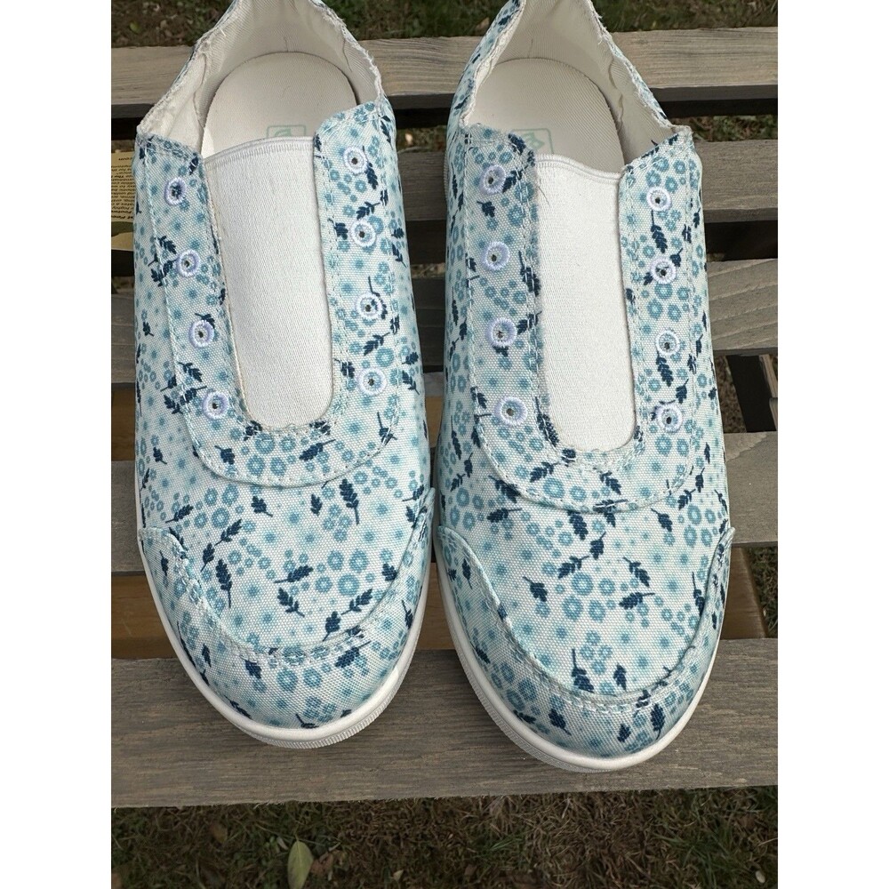 SPENCO Santa Maria Slip On Sneakers Womens Size 9D Canvas floral print